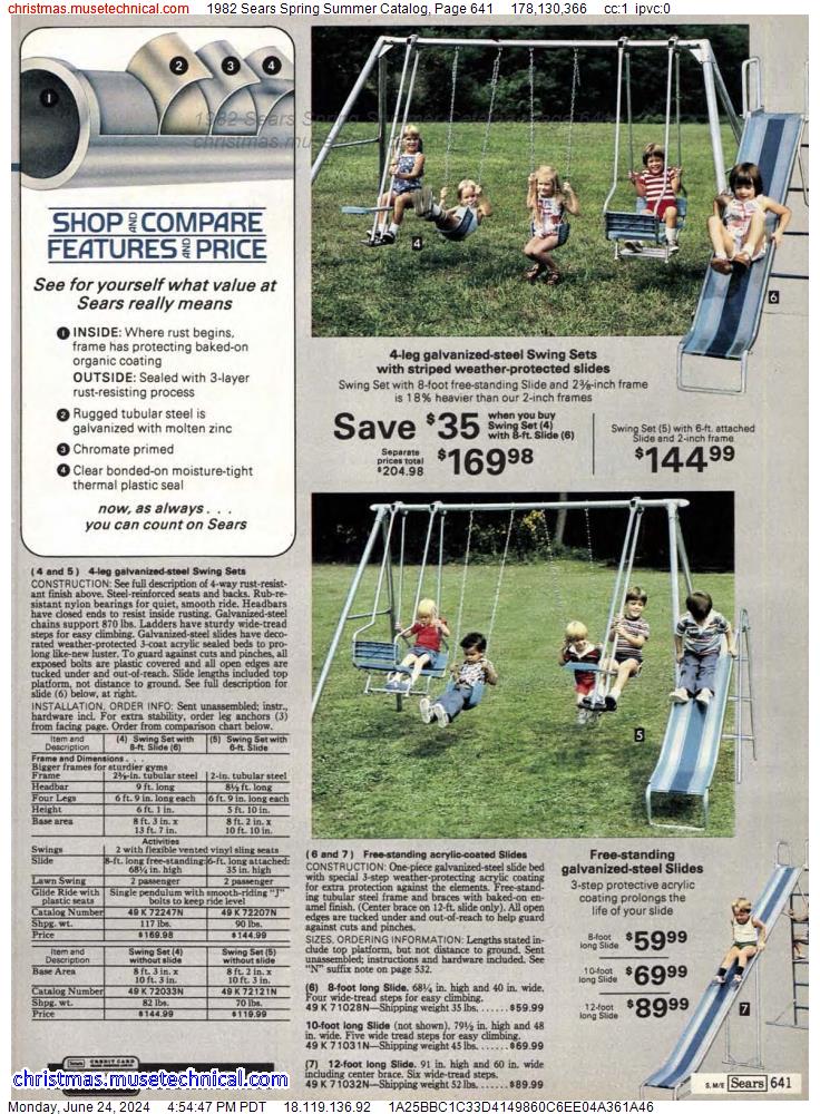 1982 Sears Spring Summer Catalog, Page 641
