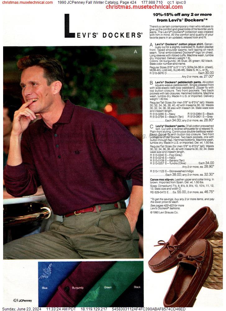 1990 JCPenney Fall Winter Catalog, Page 424