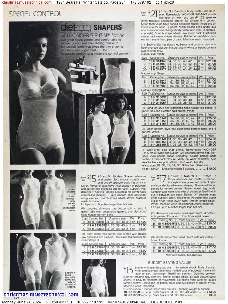 1984 Sears Fall Winter Catalog, Page 234