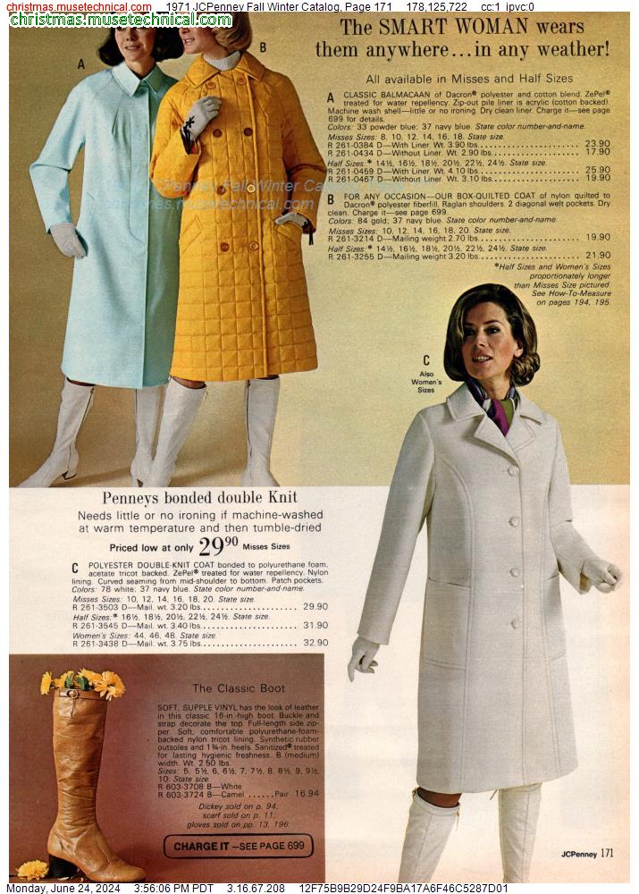 1971 JCPenney Fall Winter Catalog, Page 171