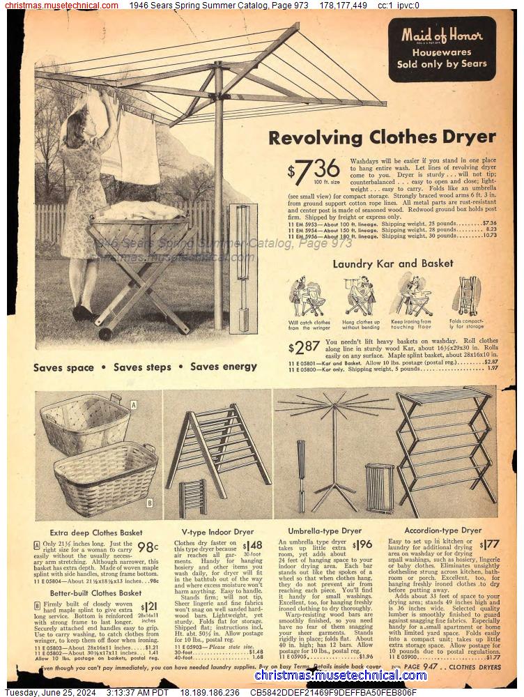 1946 Sears Spring Summer Catalog, Page 973
