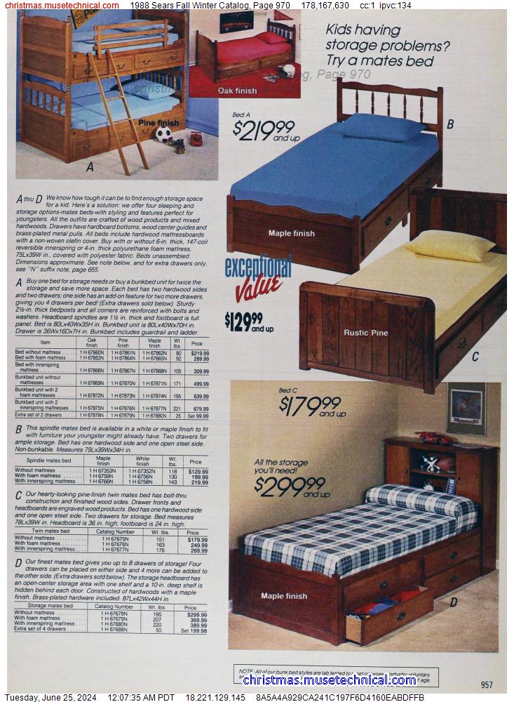 1988 Sears Fall Winter Catalog, Page 970