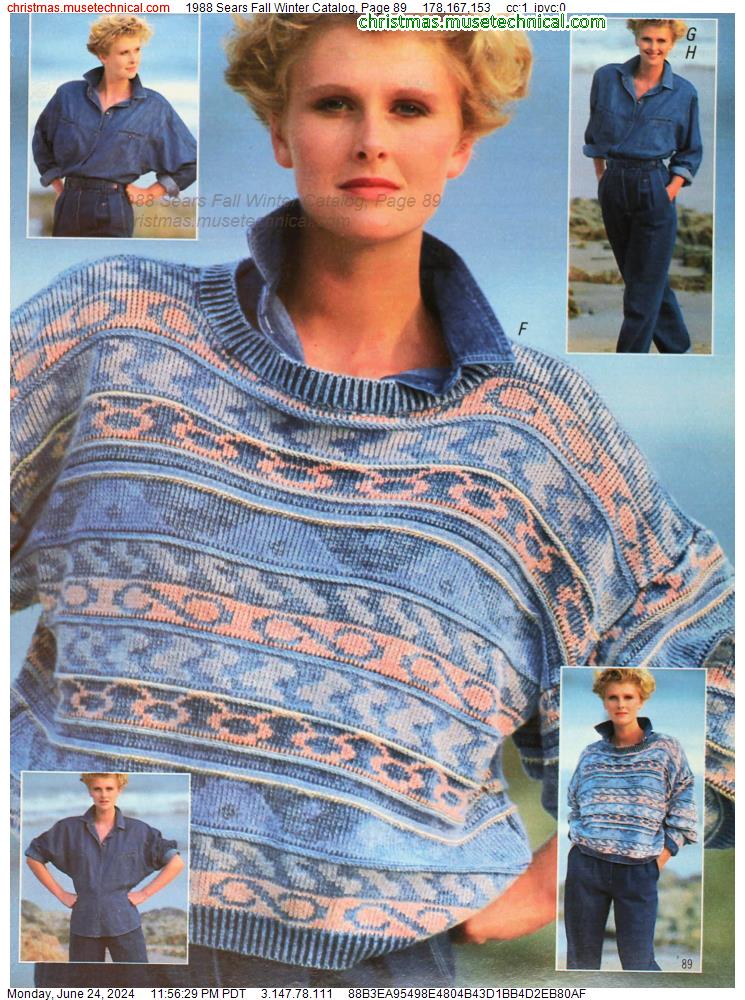 1988 Sears Fall Winter Catalog, Page 89