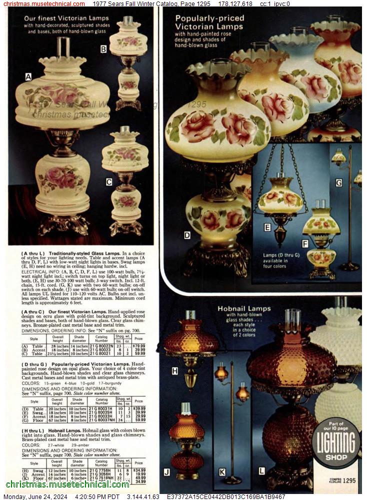 1977 Sears Fall Winter Catalog, Page 1295