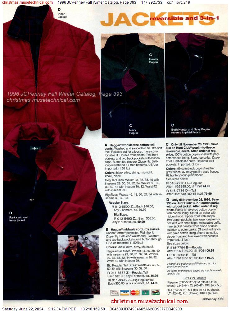 1996 JCPenney Fall Winter Catalog, Page 393