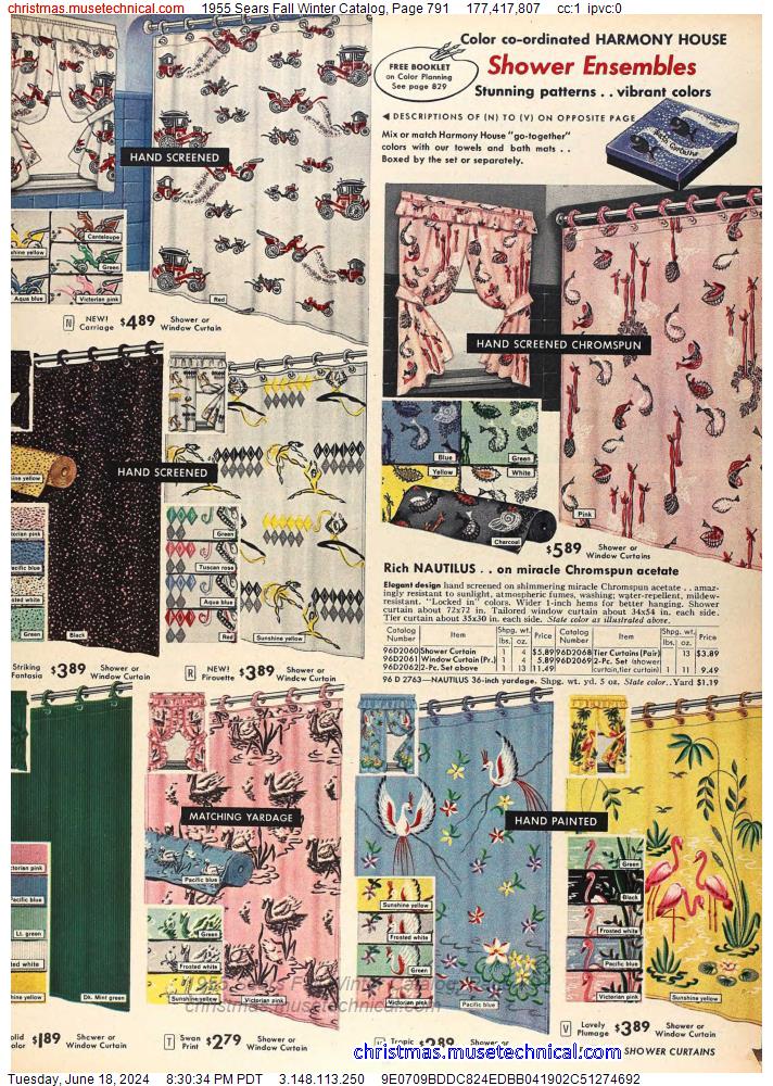 1955 Sears Fall Winter Catalog, Page 791