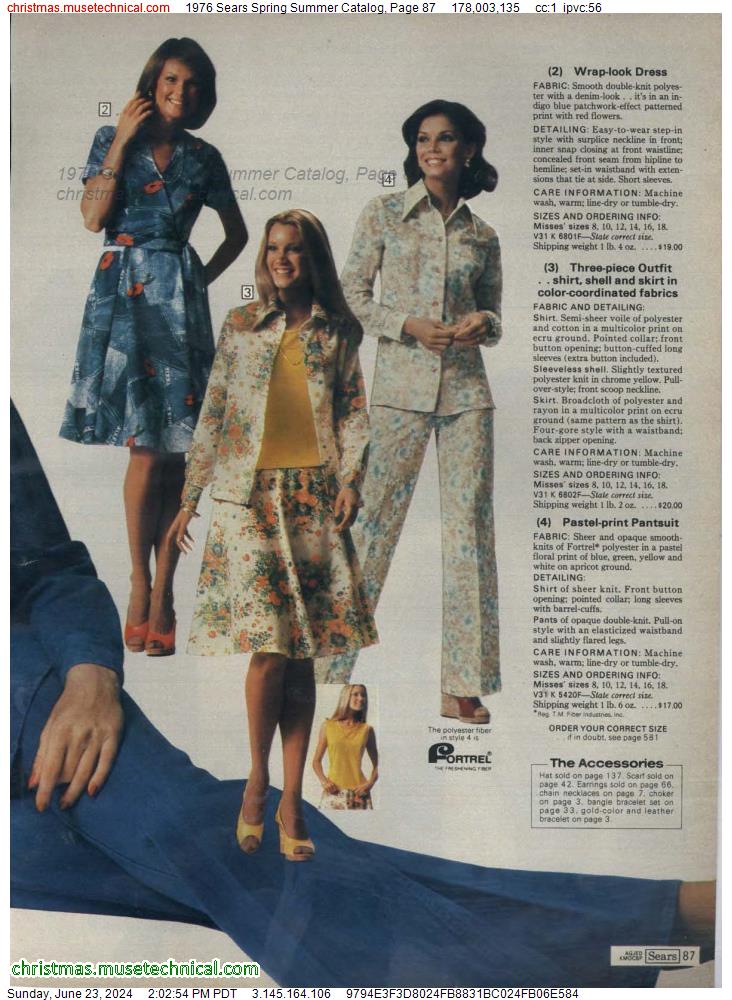 1976 Sears Spring Summer Catalog, Page 87