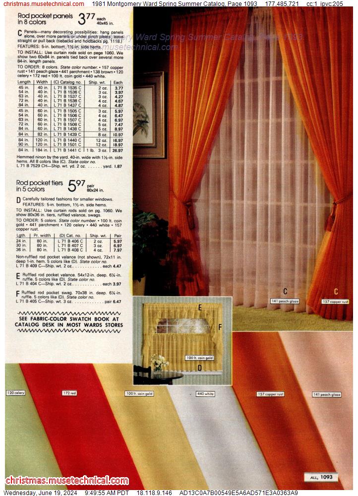 1981 Montgomery Ward Spring Summer Catalog, Page 1093