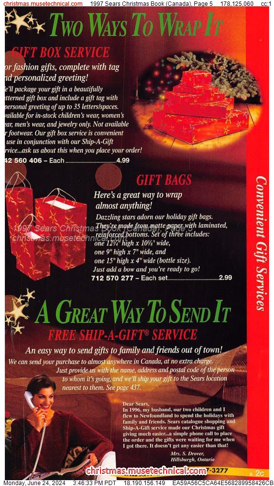 1997 Sears Christmas Book (Canada), Page 5