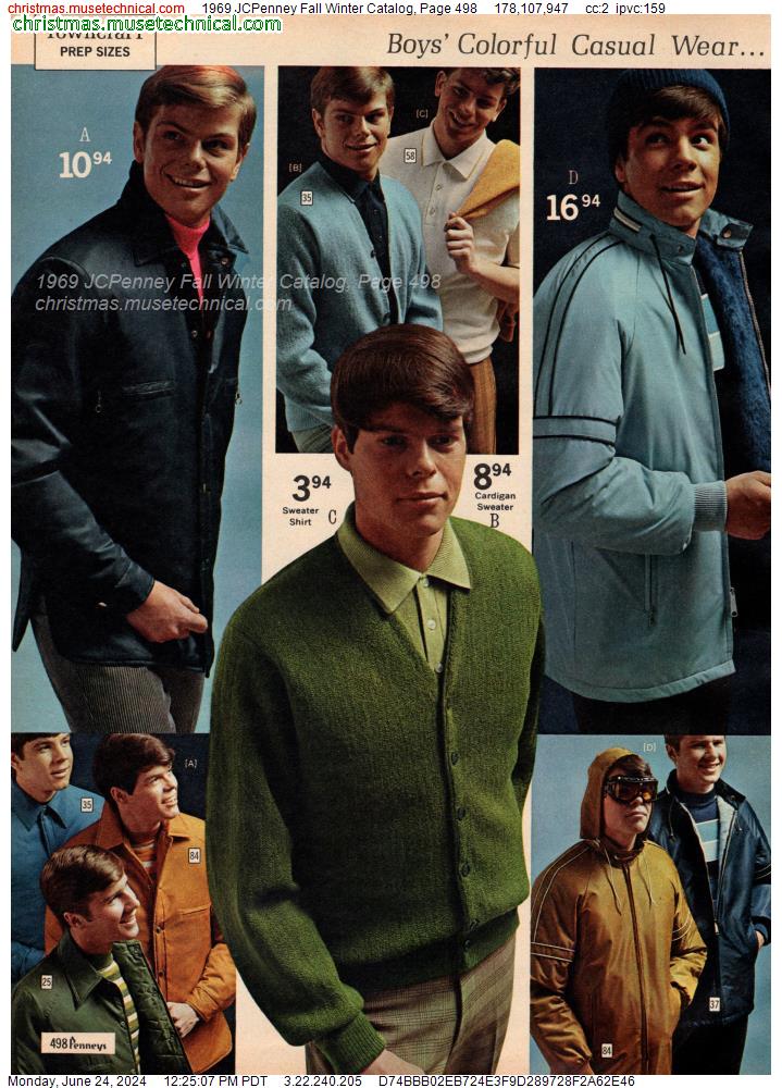 1969 JCPenney Fall Winter Catalog, Page 498