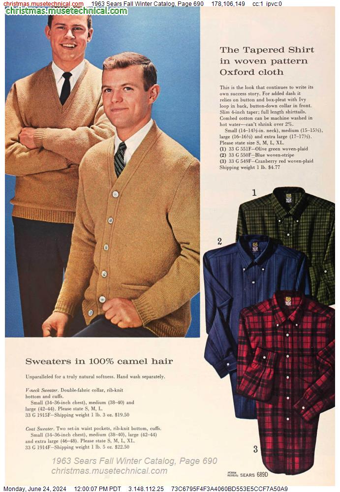1963 Sears Fall Winter Catalog, Page 690