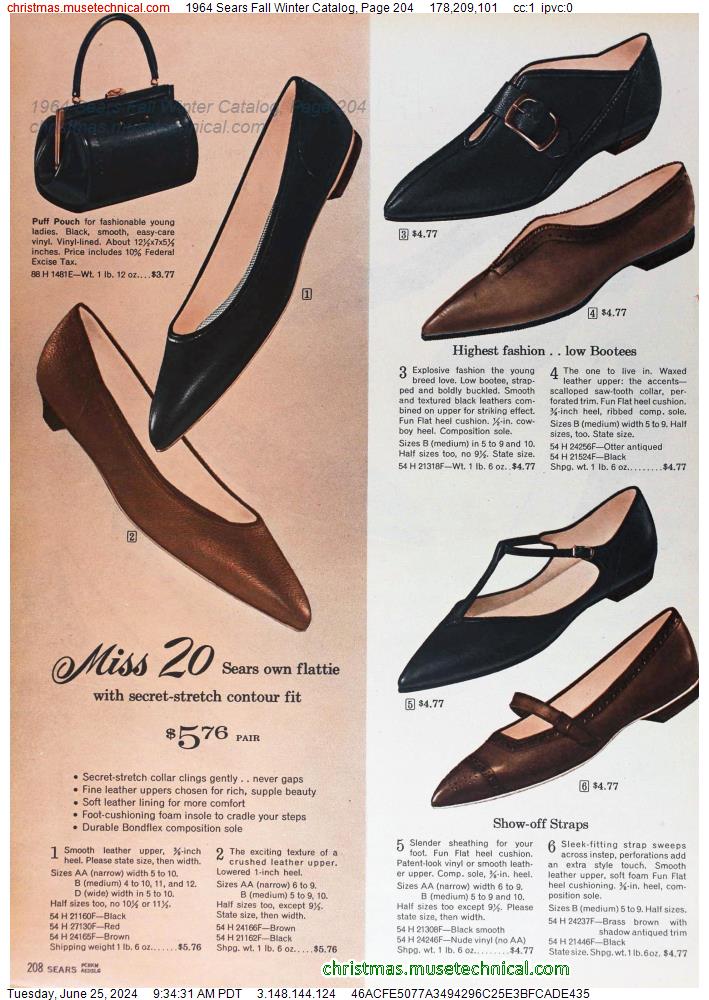 1964 Sears Fall Winter Catalog, Page 204
