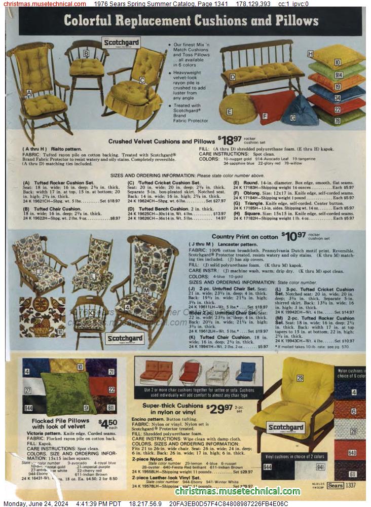 1976 Sears Spring Summer Catalog, Page 1341