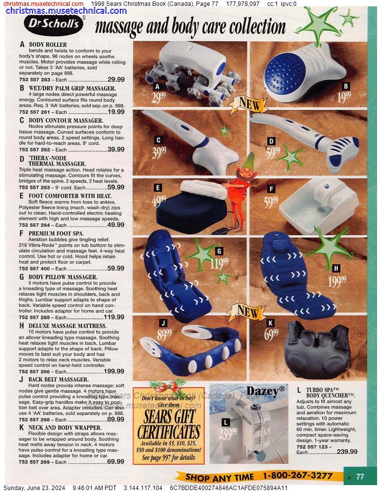 1998 Sears Christmas Book (Canada), Page 77