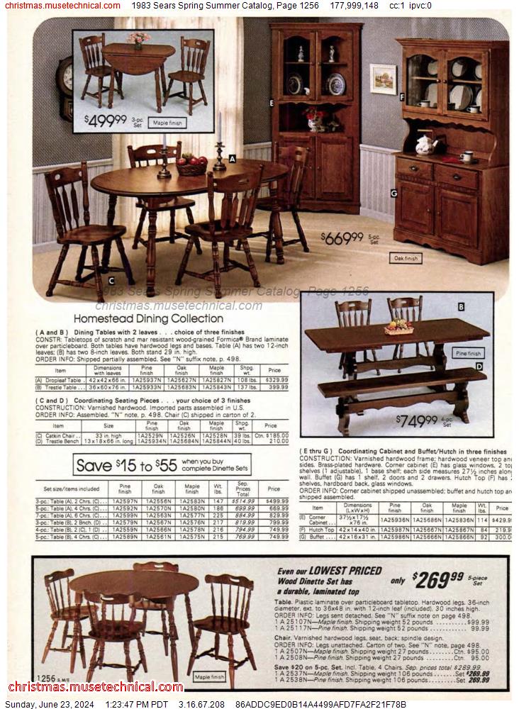 1983 Sears Spring Summer Catalog, Page 1256