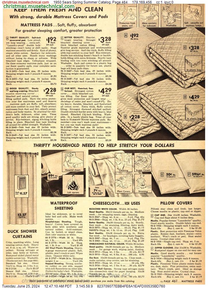 1950 Sears Spring Summer Catalog, Page 464