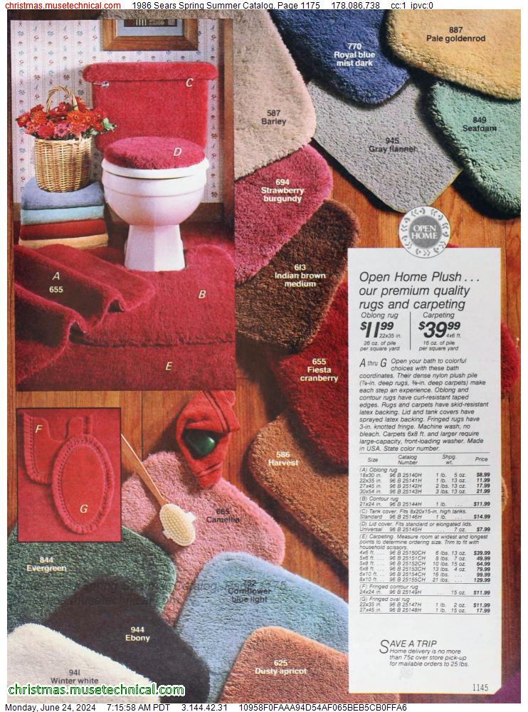 1986 Sears Spring Summer Catalog, Page 1175