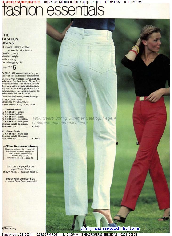 1980 Sears Spring Summer Catalog, Page 4