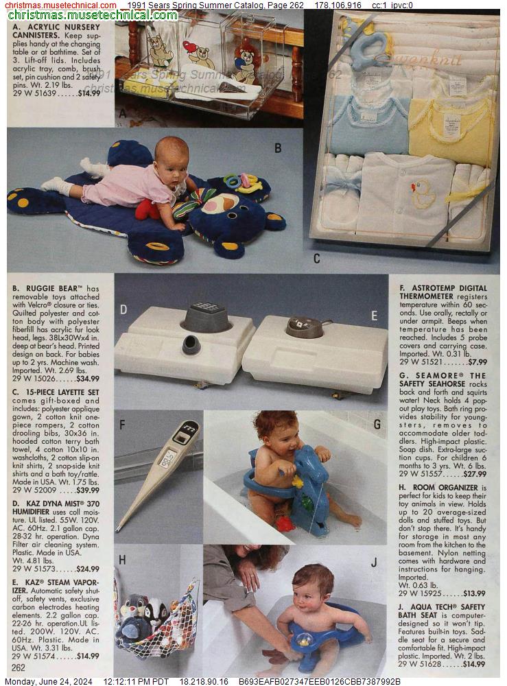 1991 Sears Spring Summer Catalog, Page 262