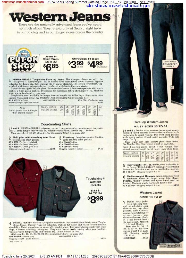 1974 Sears Spring Summer Catalog, Page 363