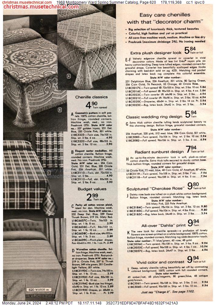 1968 Montgomery Ward Spring Summer Catalog, Page 620