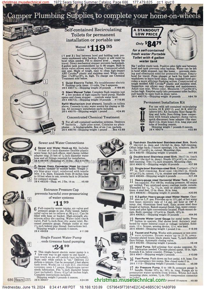 1972 Sears Spring Summer Catalog, Page 686