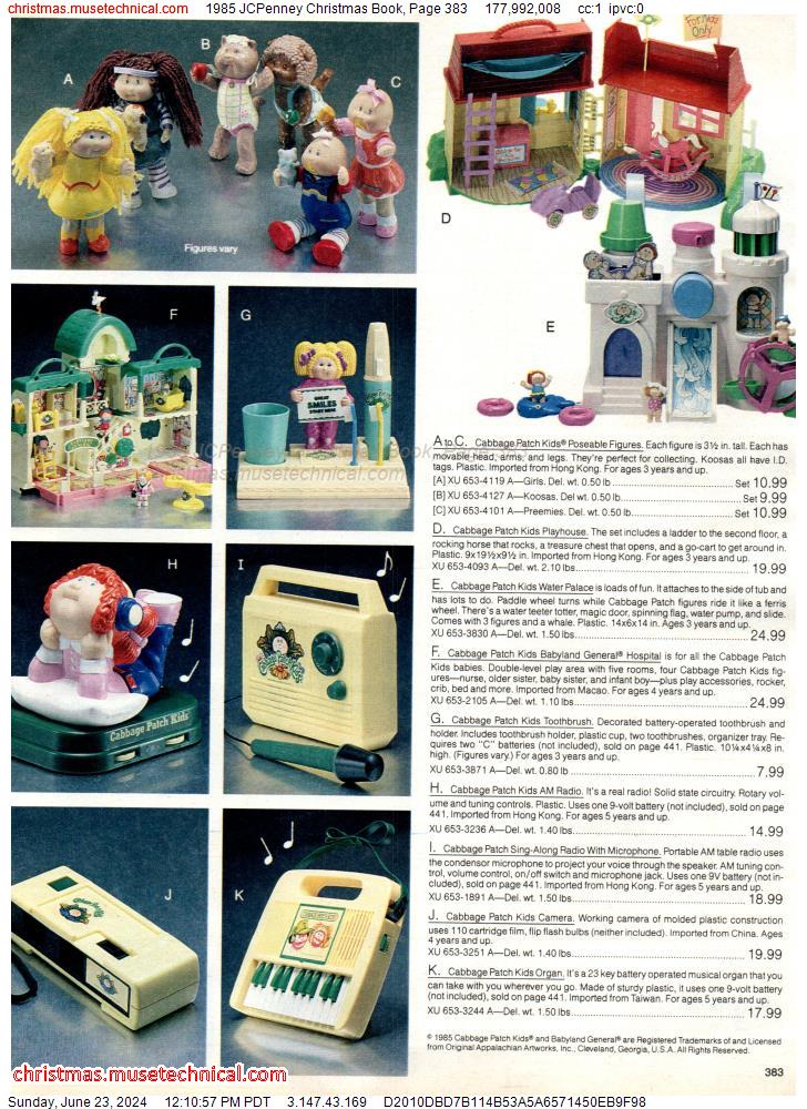 1985 JCPenney Christmas Book, Page 383