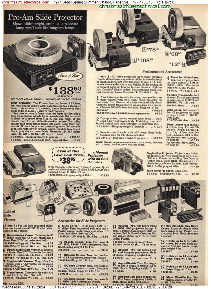1971 Sears Spring Summer Catalog, Page 594