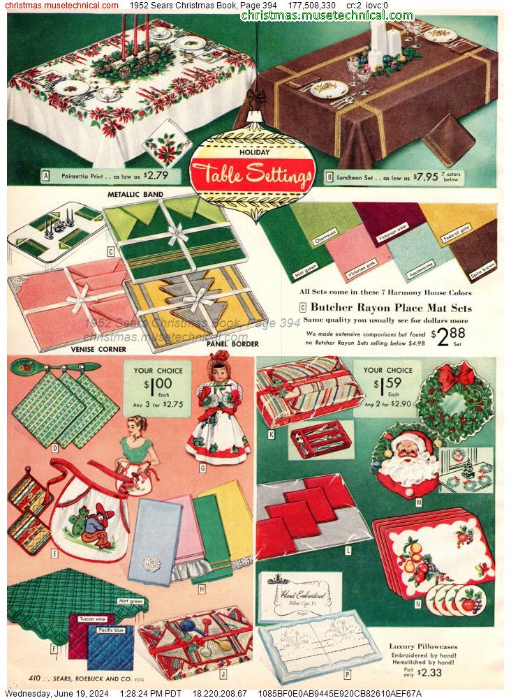 1952 Sears Christmas Book, Page 394