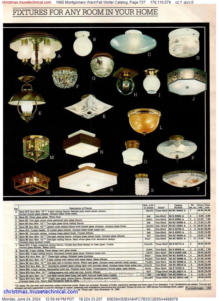 1985 Montgomery Ward Fall Winter Catalog, Page 737