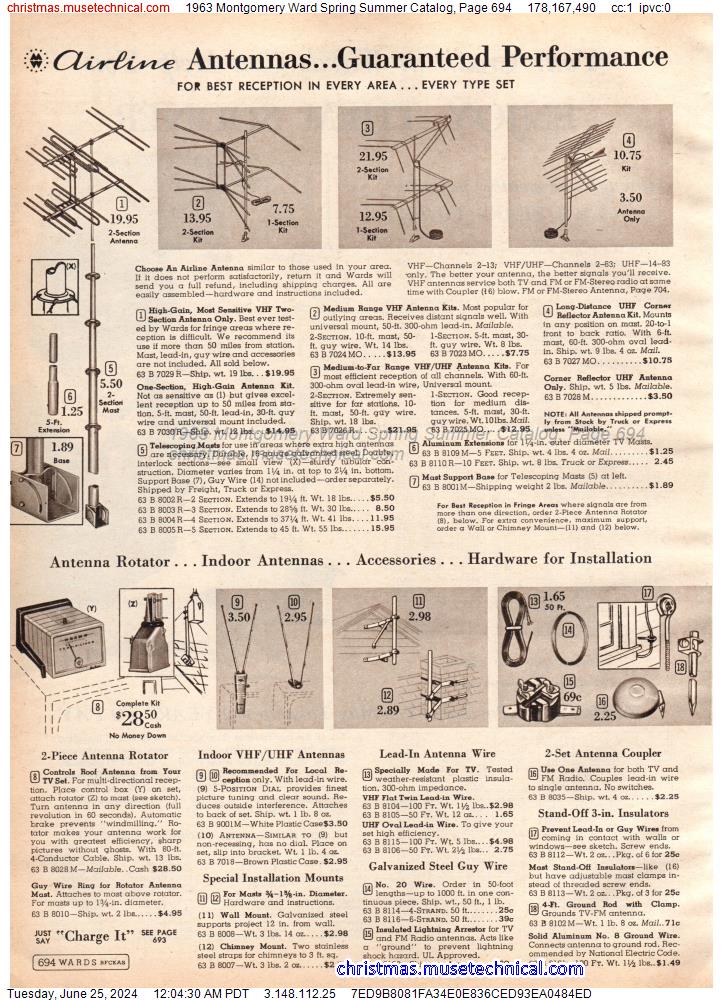 1963 Montgomery Ward Spring Summer Catalog, Page 694