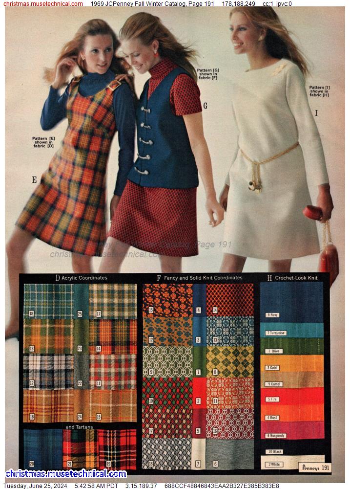 1969 JCPenney Fall Winter Catalog, Page 191