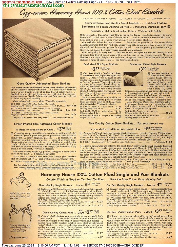 1957 Sears Fall Winter Catalog, Page 771