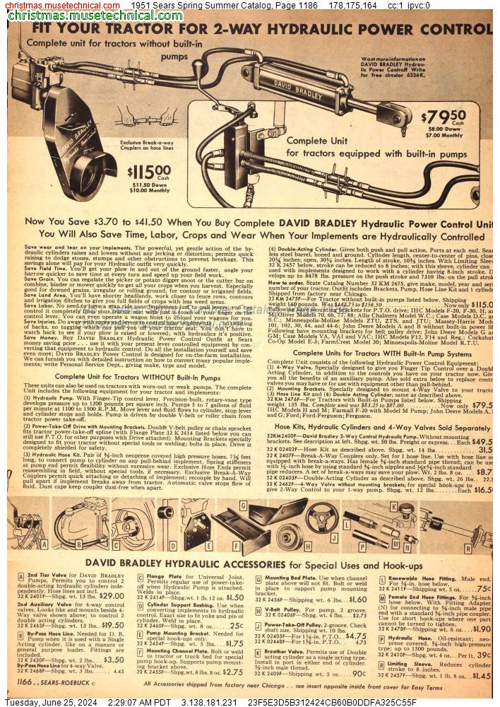 1951 Sears Spring Summer Catalog, Page 1186
