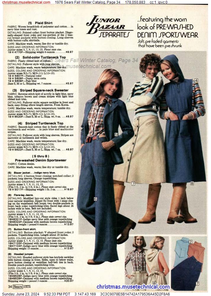 1976 Sears Fall Winter Catalog, Page 34