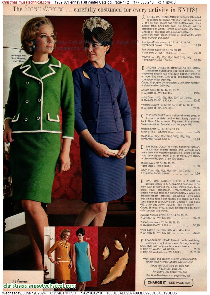 1969 JCPenney Fall Winter Catalog, Page 142