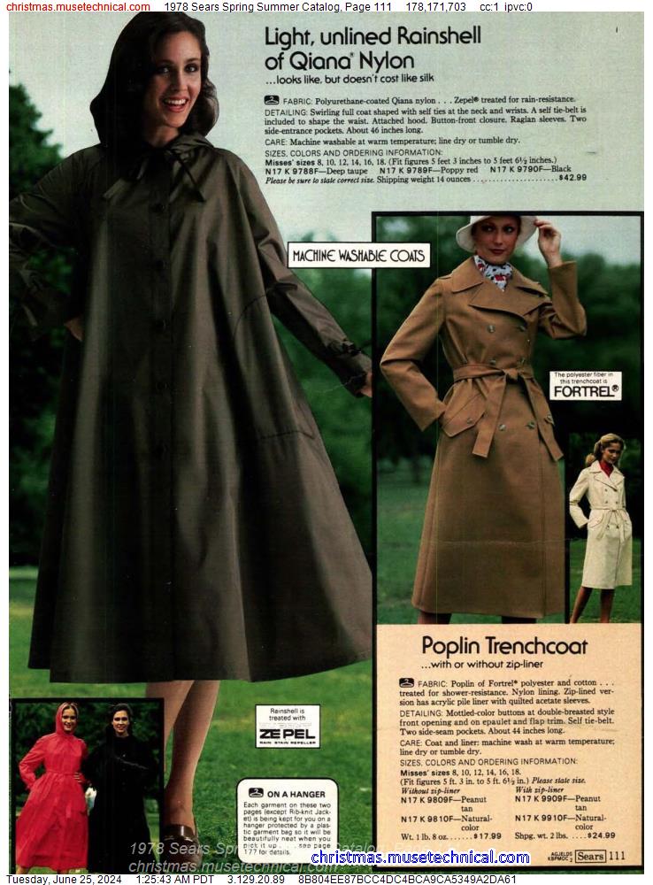 1978 Sears Spring Summer Catalog, Page 111