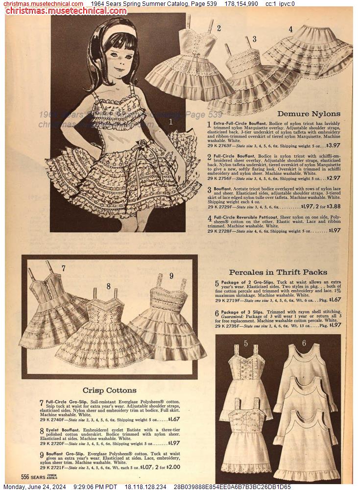 1964 Sears Spring Summer Catalog, Page 539