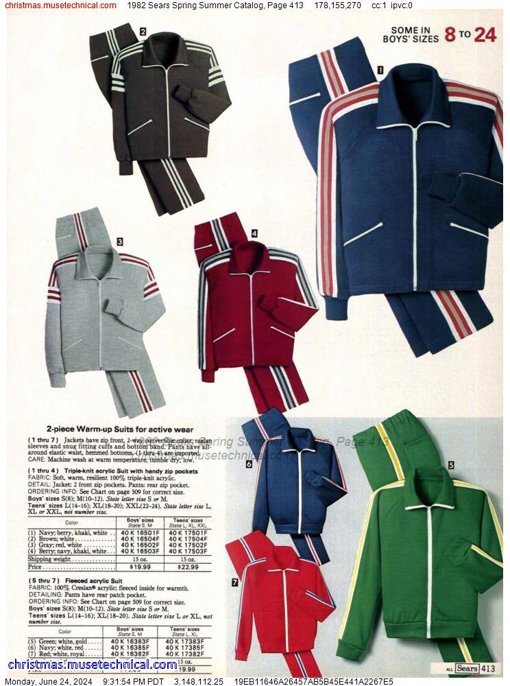 1982 Sears Spring Summer Catalog, Page 413