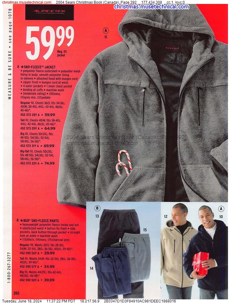 2004 Sears Christmas Book (Canada), Page 392