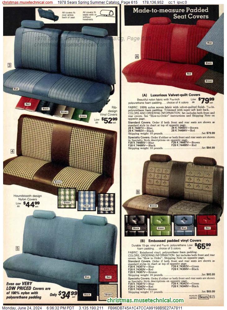 1978 Sears Spring Summer Catalog, Page 615