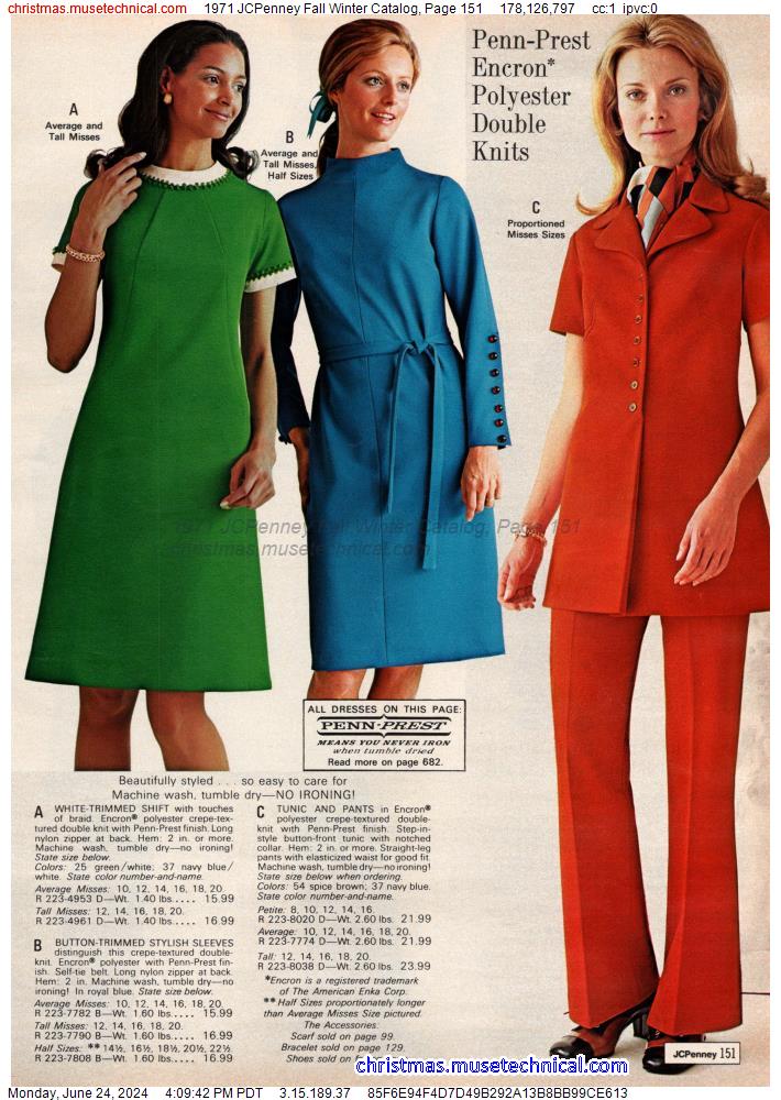 1971 JCPenney Fall Winter Catalog, Page 151