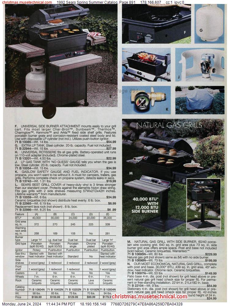 1992 Sears Spring Summer Catalog, Page 891