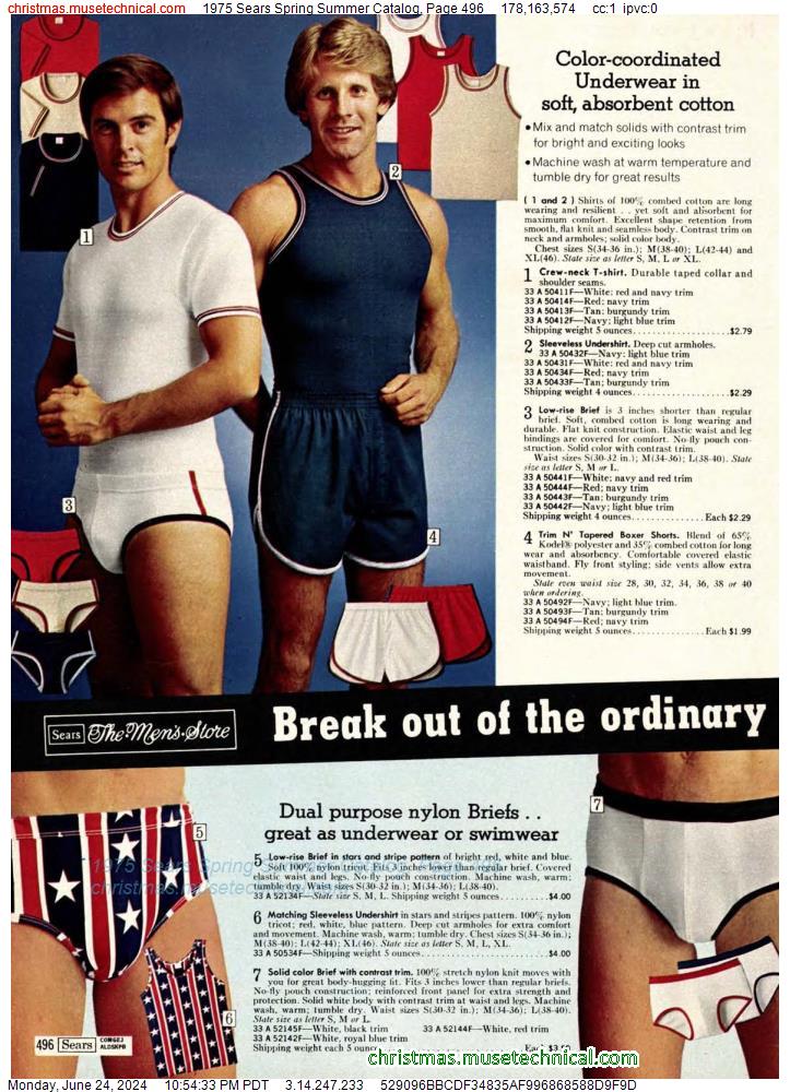 1975 Sears Spring Summer Catalog, Page 496