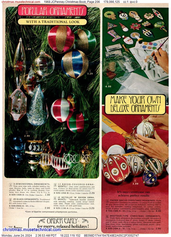 1968 JCPenney Christmas Book, Page 206