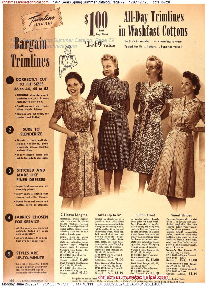 1941 Sears Spring Summer Catalog, Page 79