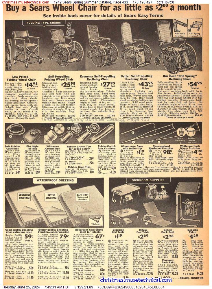 1942 Sears Spring Summer Catalog, Page 433