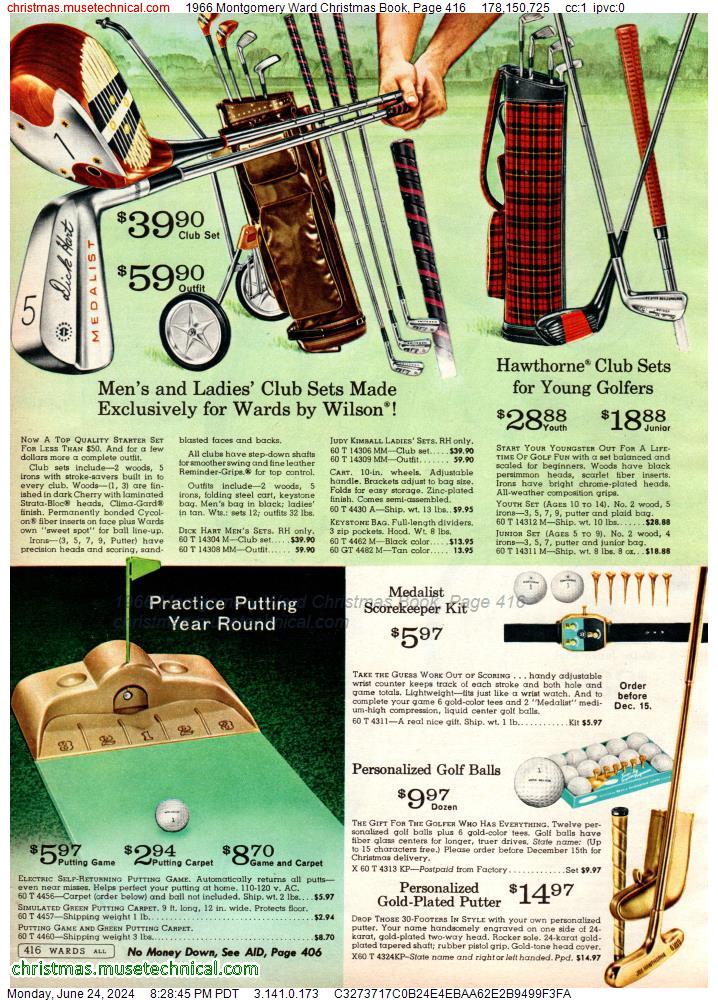 1966 Montgomery Ward Christmas Book, Page 416