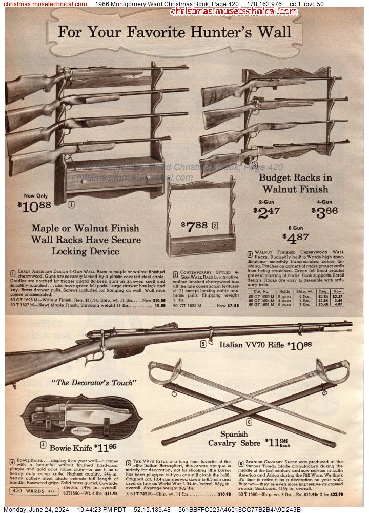 1966 Montgomery Ward Christmas Book, Page 420