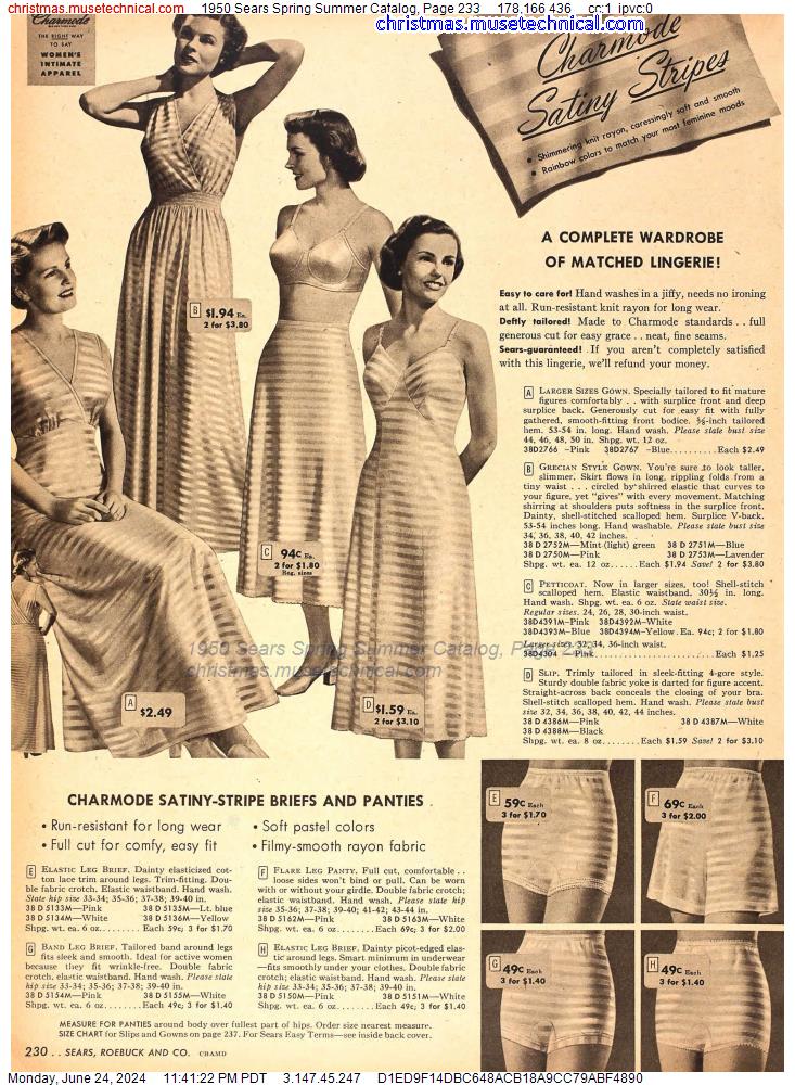 1950 Sears Spring Summer Catalog, Page 233